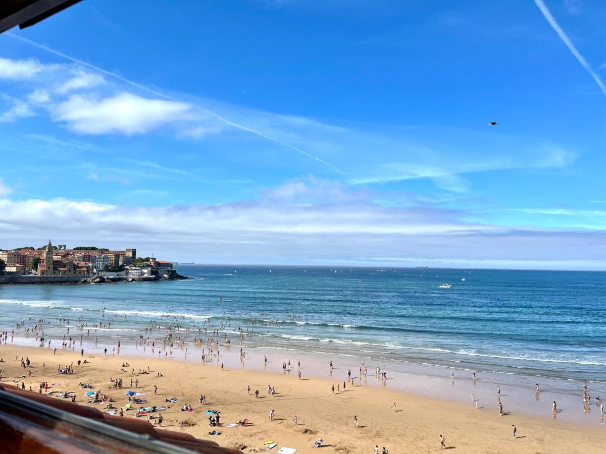 Atico Primera Linea Playa De San Lorenzo Gijón Zewnętrze zdjęcie