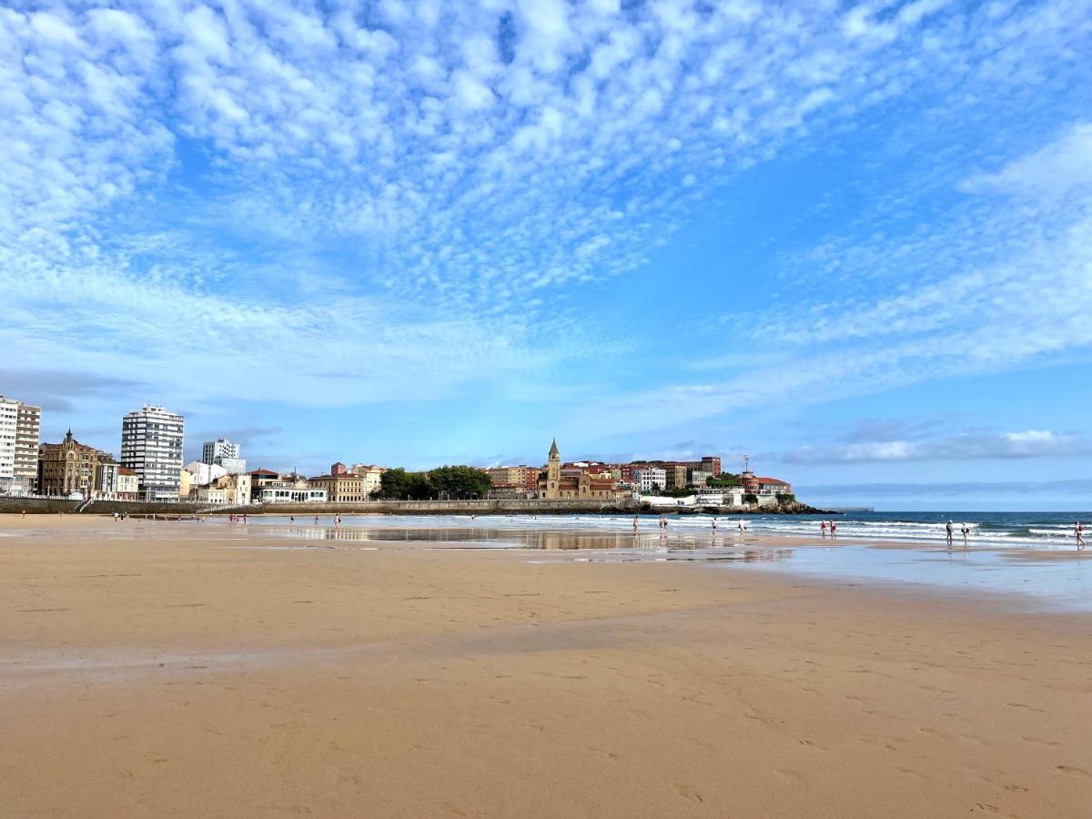 Atico Primera Linea Playa De San Lorenzo Gijón Zewnętrze zdjęcie