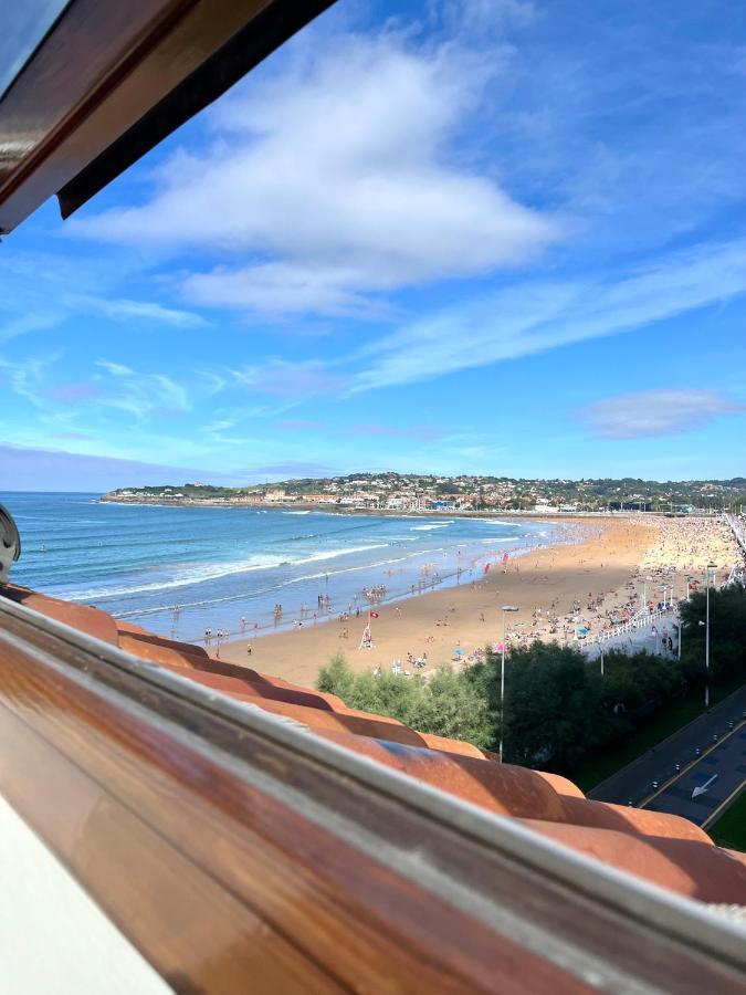 Atico Primera Linea Playa De San Lorenzo Gijón Zewnętrze zdjęcie
